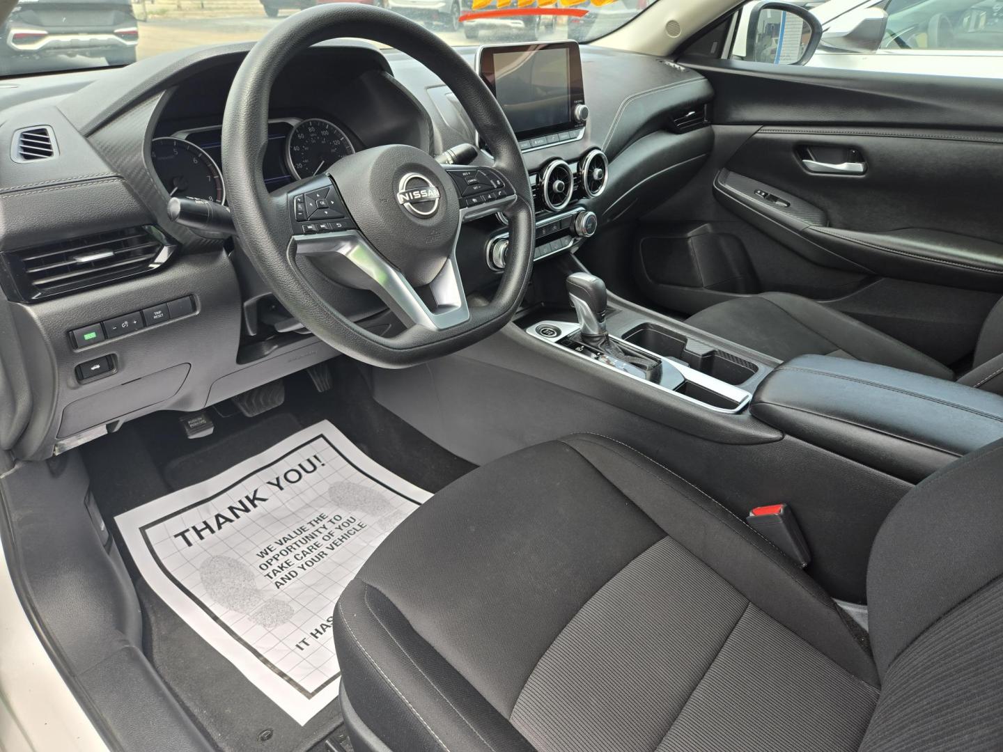 2024 White /Black Nissan Sentra SV (3N1AB8CV8RY) with an 1.8L L4 SFI DOHC 16V engine, CVT transmission, located at 1842 Wirt Road, Houston, TX, 77055, (713) 973-3903, 29.805330, -95.484787 - Photo#13