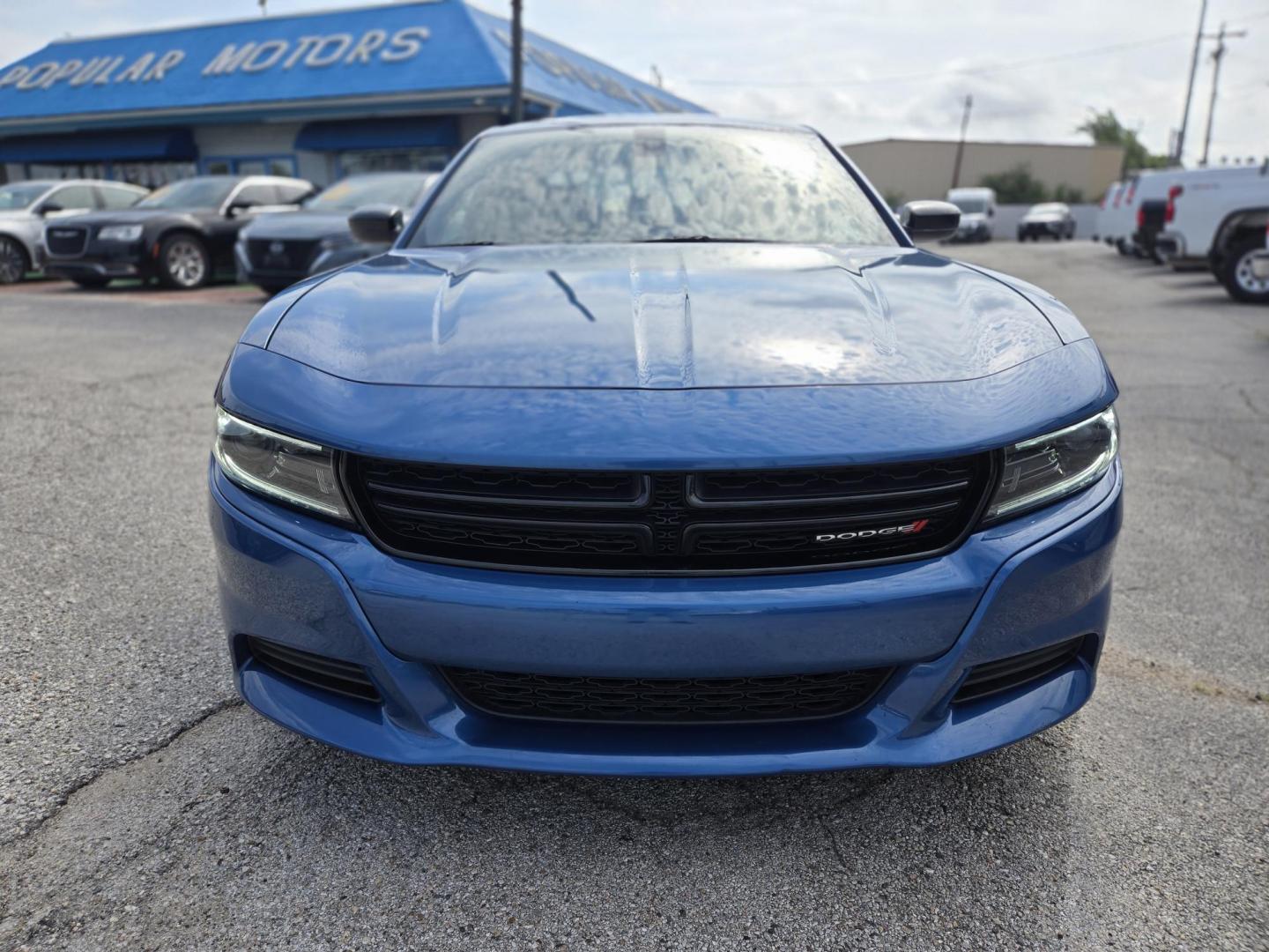 2023 BLUE Dodge Charger SXT (2C3CDXBG0PH) with an 3.6L V6 DOHC 24V engine, 8A transmission, located at 1842 Wirt Road, Houston, TX, 77055, (713) 973-3903, 29.805330, -95.484787 - Photo#7