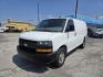 2021 White Chevrolet Express 2500 Cargo (1GCWGAFP5M1) with an 4.3L V6 engine, 6A transmission, located at 1842 Wirt Road, Houston, TX, 77055, (713) 973-3903, 29.805330, -95.484787 - Photo#0