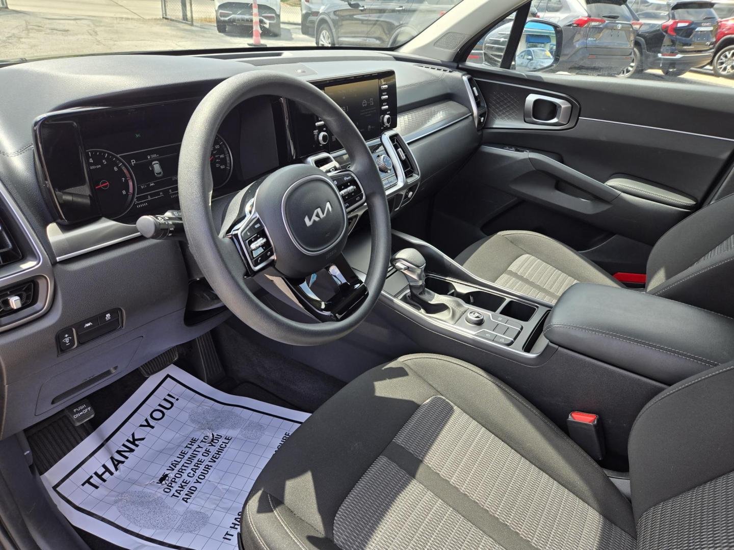 2023 Gray /Black Kia Sorento LX 2WD (5XYRG4LC9PG) with an 2.4L L4 DOHC 16V engine, 6A transmission, located at 1842 Wirt Road, Houston, TX, 77055, (713) 973-3903, 29.805330, -95.484787 - Photo#8