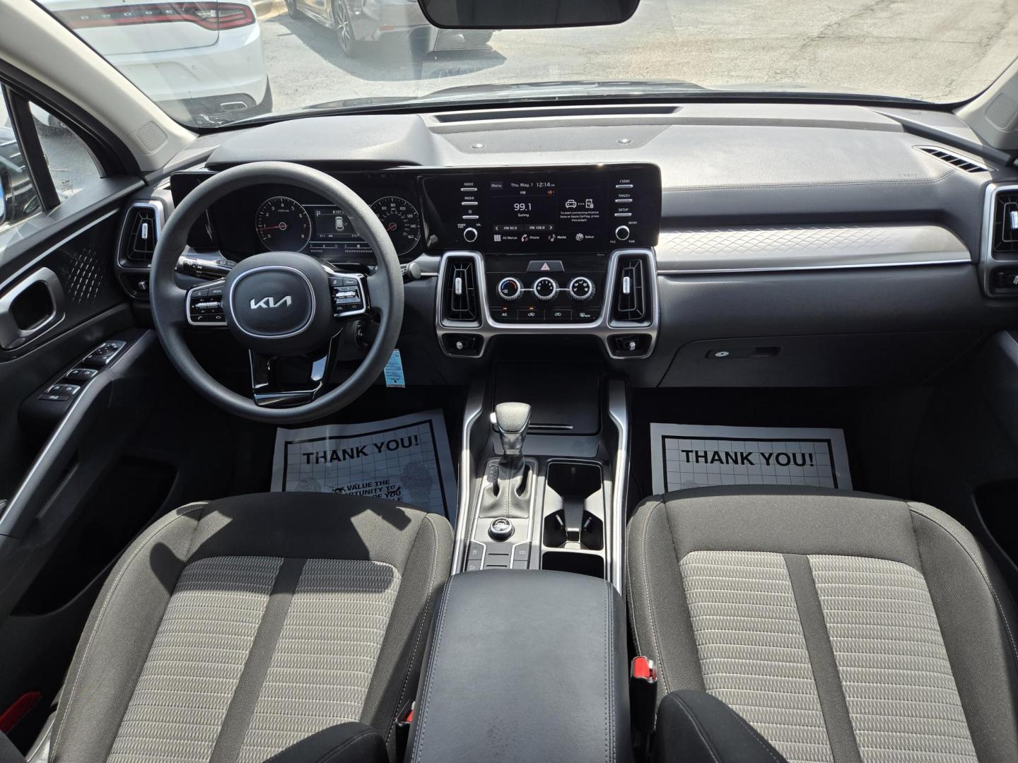 2023 Gray /Black Kia Sorento LX 2WD (5XYRG4LC9PG) with an 2.4L L4 DOHC 16V engine, 6A transmission, located at 1842 Wirt Road, Houston, TX, 77055, (713) 973-3903, 29.805330, -95.484787 - Photo#16