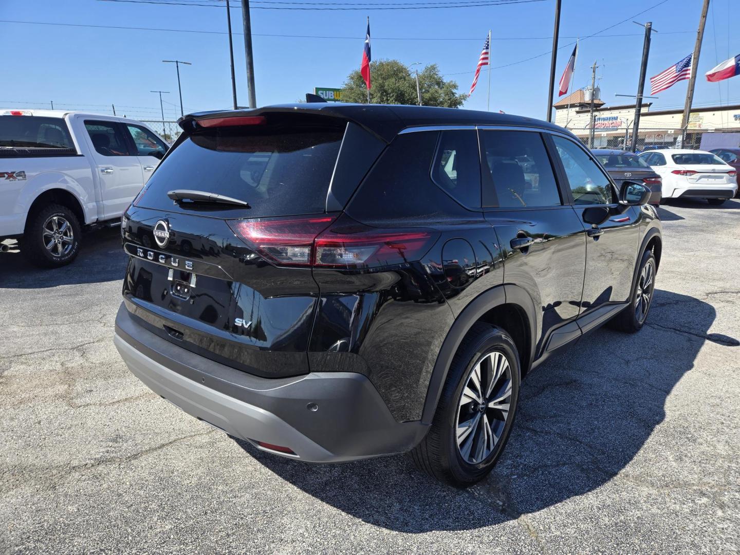 2023 Black /Black Nissan Rogue SV (5N1BT3BA7PC) with an 2.5L L4 DOHC 16V engine, CVT transmission, located at 1842 Wirt Road, Houston, TX, 77055, (713) 973-3903, 29.805330, -95.484787 - Photo#4