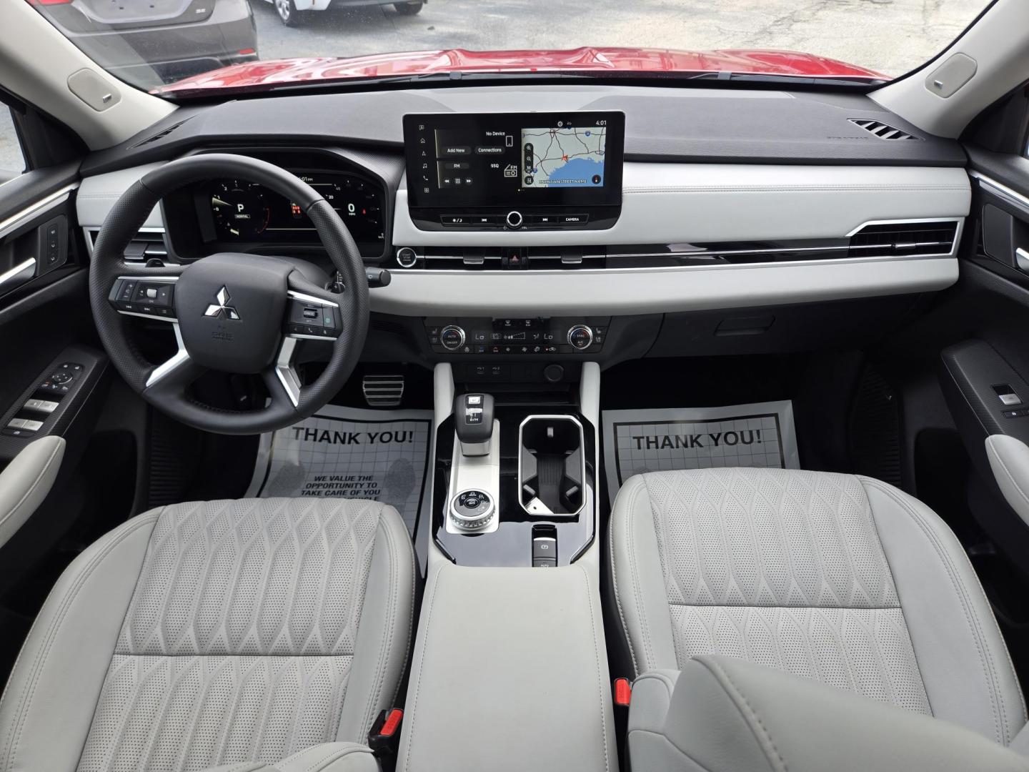 2025 MAROON /BEIGE Mitsubishi Outlander SEL (JA4J3WA82SZ) with an 2.4L L4 DOHC 16V engine, CVT transmission, located at 1842 Wirt Road, Houston, TX, 77055, (713) 973-3903, 29.805330, -95.484787 - Photo#18
