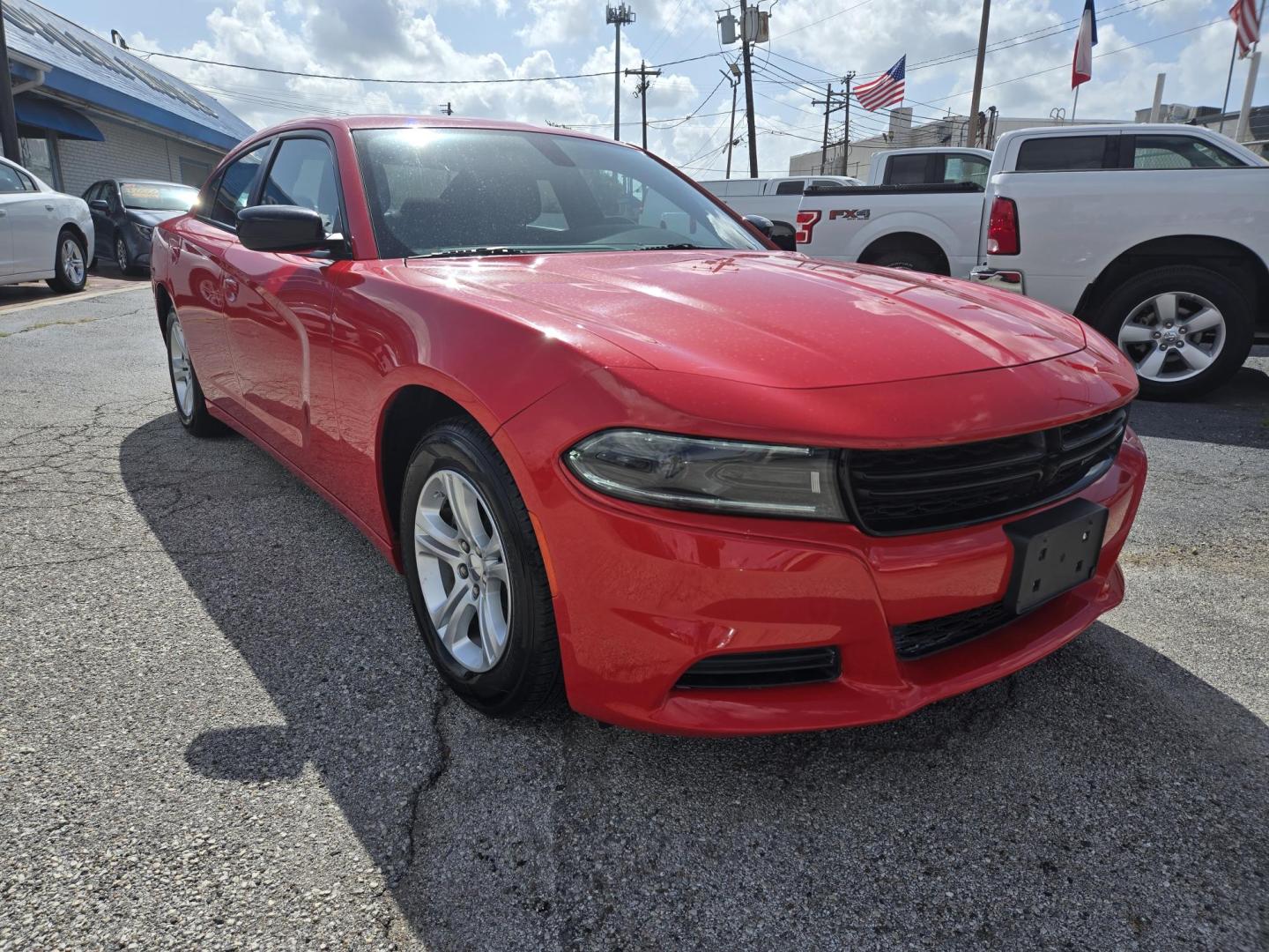 2023 Red /Black Dodge Charger SXT (2C3CDXBG1PH) with an 3.6L V6 DOHC 24V engine, 8A transmission, located at 1842 Wirt Road, Houston, TX, 77055, (713) 973-3903, 29.805330, -95.484787 - Photo#6