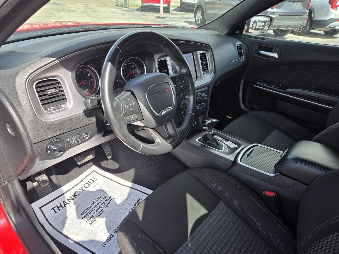 2023 Red /Black Dodge Charger SXT (2C3CDXBG1PH) with an 3.6L V6 DOHC 24V engine, 8A transmission, located at 1842 Wirt Road, Houston, TX, 77055, (713) 973-3903, 29.805330, -95.484787 - Photo#8