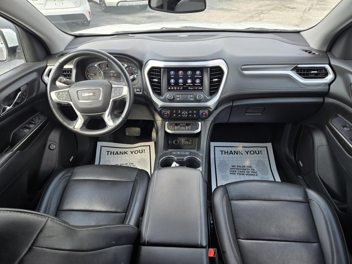 2023 White /Black GMC Acadia SLT (1GKKNML40PZ) with an 2.0L L4 DOHC 16V TURBO engine, 9A transmission, located at 1842 Wirt Road, Houston, TX, 77055, (713) 973-3903, 29.805330, -95.484787 - Photo#16