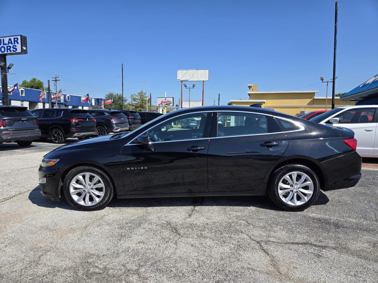 2025 Black /Black Chevrolet Malibu 1LT (1G1ZD5ST1SF) with an 1.5L L4 DOHC 16V engine, 6A transmission, located at 1842 Wirt Road, Houston, TX, 77055, (713) 973-3903, 29.805330, -95.484787 - Photo#1