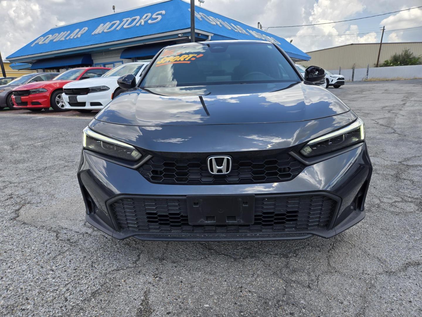 2025 Gray /Black Honda Civic Sport (2HGFE2F55SH) with an 2.0L L4 DOHC 16V engine, CVT transmission, located at 1842 Wirt Road, Houston, TX, 77055, (713) 973-3903, 29.805330, -95.484787 - Photo#7