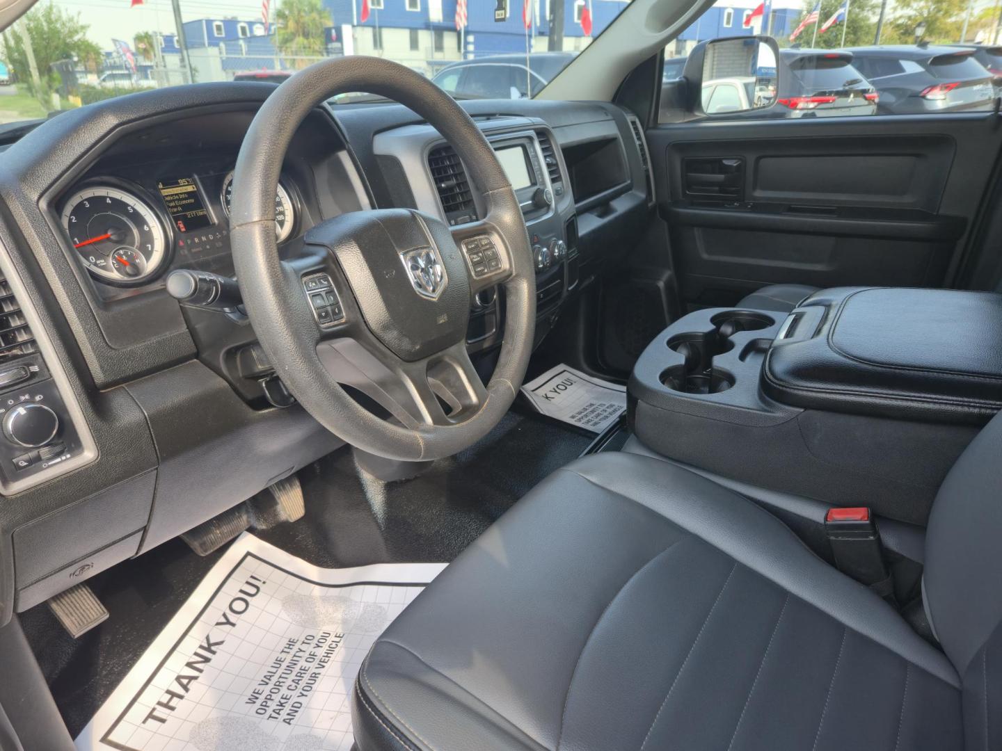 2023 White /Gray RAM 1500 Classic Tradesman Crew Cab SWB 2WD (3C6RR6KG0PG) with an 3.6L V6 DOHC 24V FFV engine, 8A transmission, located at 1842 Wirt Road, Houston, TX, 77055, (713) 973-3903, 29.805330, -95.484787 - Photo#8