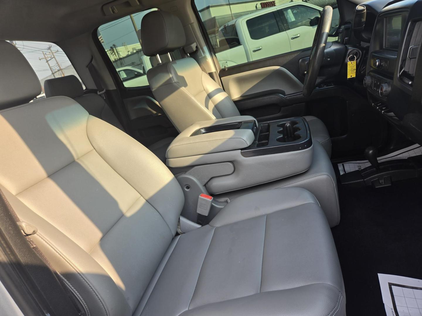 2019 Silver /Gray Chevrolet Silverado 1500 Work Truck Double Cab 4WD (2GCVKNECXK1) with an 5.3L V8 OHV 16V engine, 6A transmission, located at 1842 Wirt Road, Houston, TX, 77055, (713) 973-3903, 29.805330, -95.484787 - Photo#12