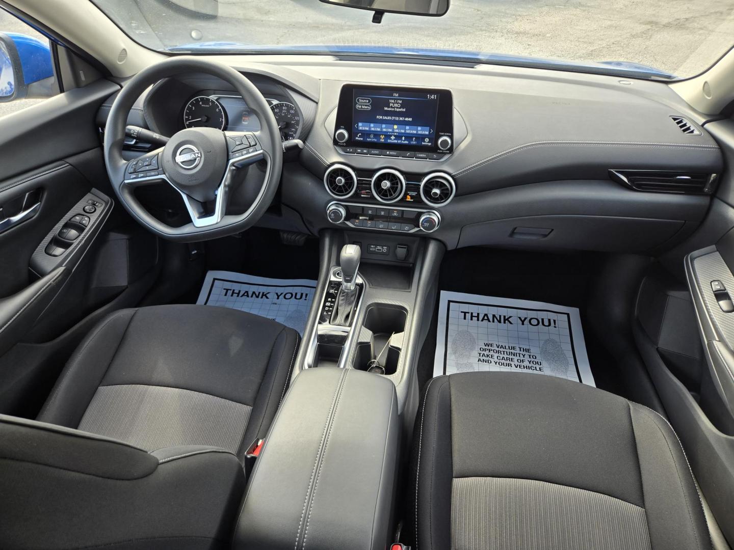 2025 BLUE /Black Nissan Sentra SV (3N1AB8CV3SY) with an 1.8L L4 SFI DOHC 16V engine, CVT transmission, located at 1842 Wirt Road, Houston, TX, 77055, (713) 973-3903, 29.805330, -95.484787 - Photo#16