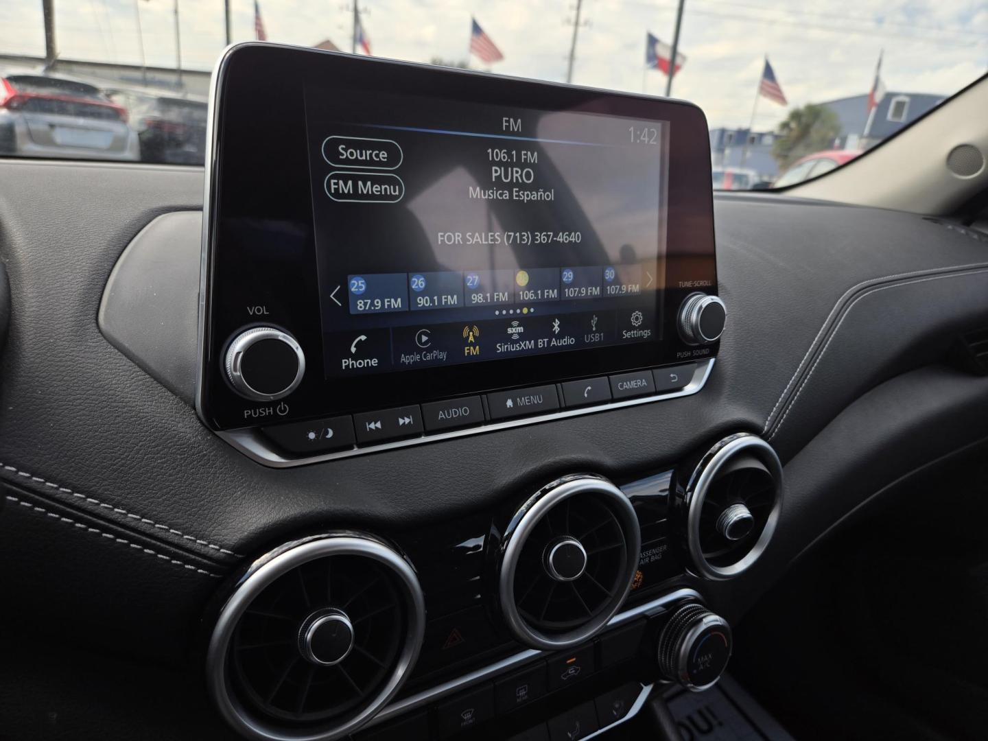 2025 BLUE /Black Nissan Sentra SV (3N1AB8CV3SY) with an 1.8L L4 SFI DOHC 16V engine, CVT transmission, located at 1842 Wirt Road, Houston, TX, 77055, (713) 973-3903, 29.805330, -95.484787 - Photo#19