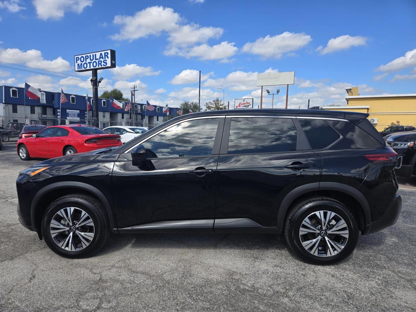 2023 Black /Black Nissan Rogue SV AWD (5N1BT3BBXPC) with an 2.5L L4 DOHC 16V engine, CVT transmission, located at 1842 Wirt Road, Houston, TX, 77055, (713) 973-3903, 29.805330, -95.484787 - Photo#1