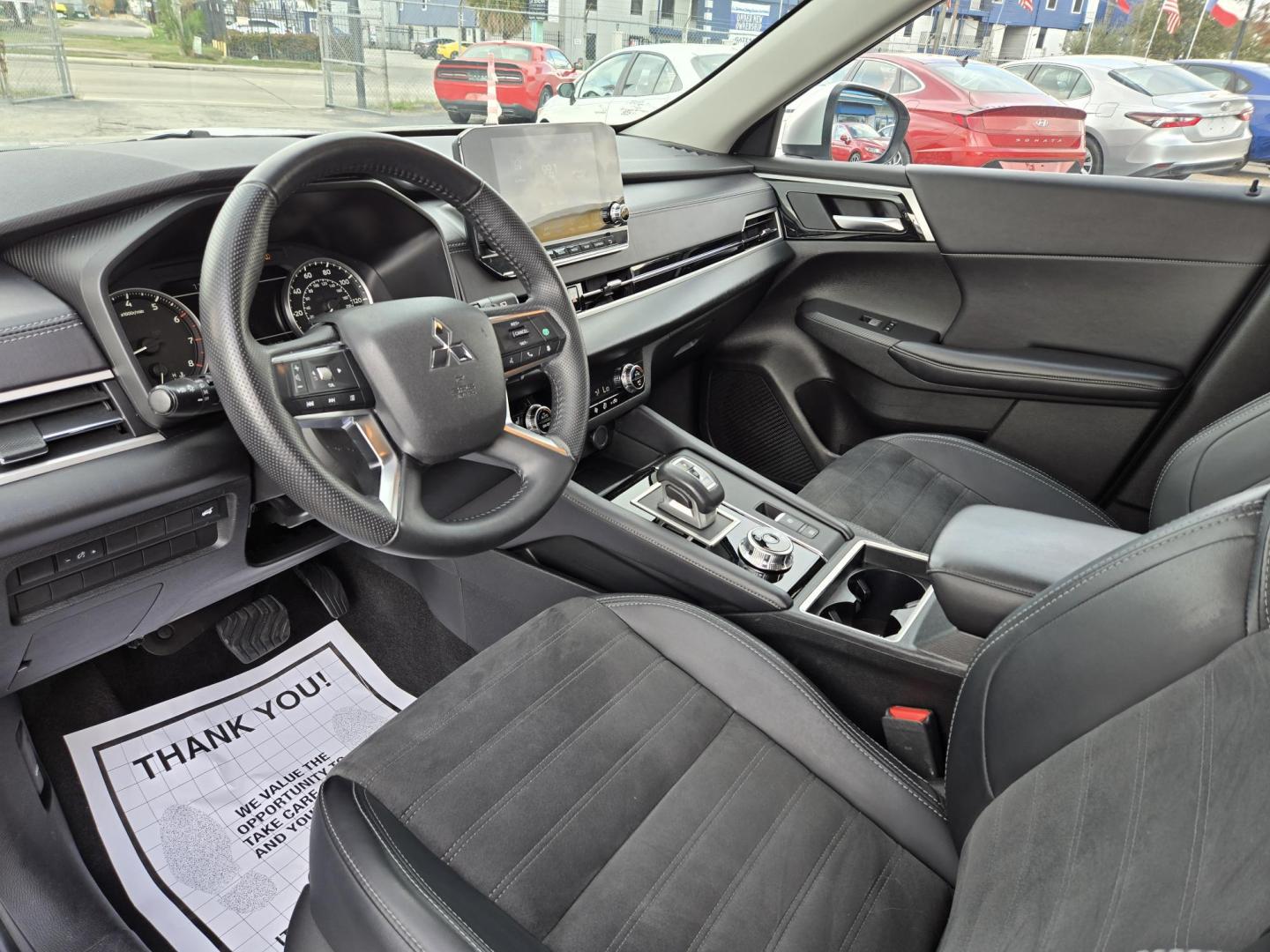 2024 Silver /Black Mitsubishi Outlander SE 2WD (JA4J3VA86RZ) with an 2.4L L4 DOHC 16V engine, CVT transmission, located at 1842 Wirt Road, Houston, TX, 77055, (713) 973-3903, 29.805330, -95.484787 - Photo#8