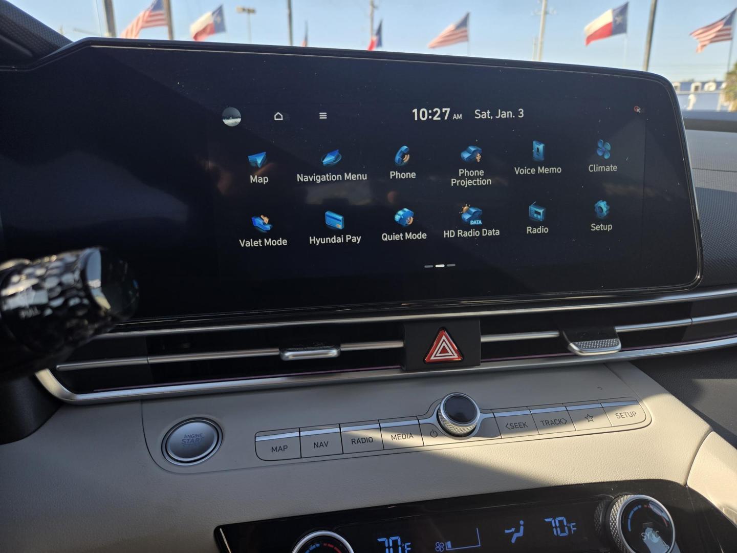 2025 Black /BEIGE Hyundai Elantra Limited (KMHLP4DG1SU) with an 2.0L L4 DOHC 16V engine, 6A transmission, located at 1842 Wirt Road, Houston, TX, 77055, (713) 973-3903, 29.805330, -95.484787 - Photo#20