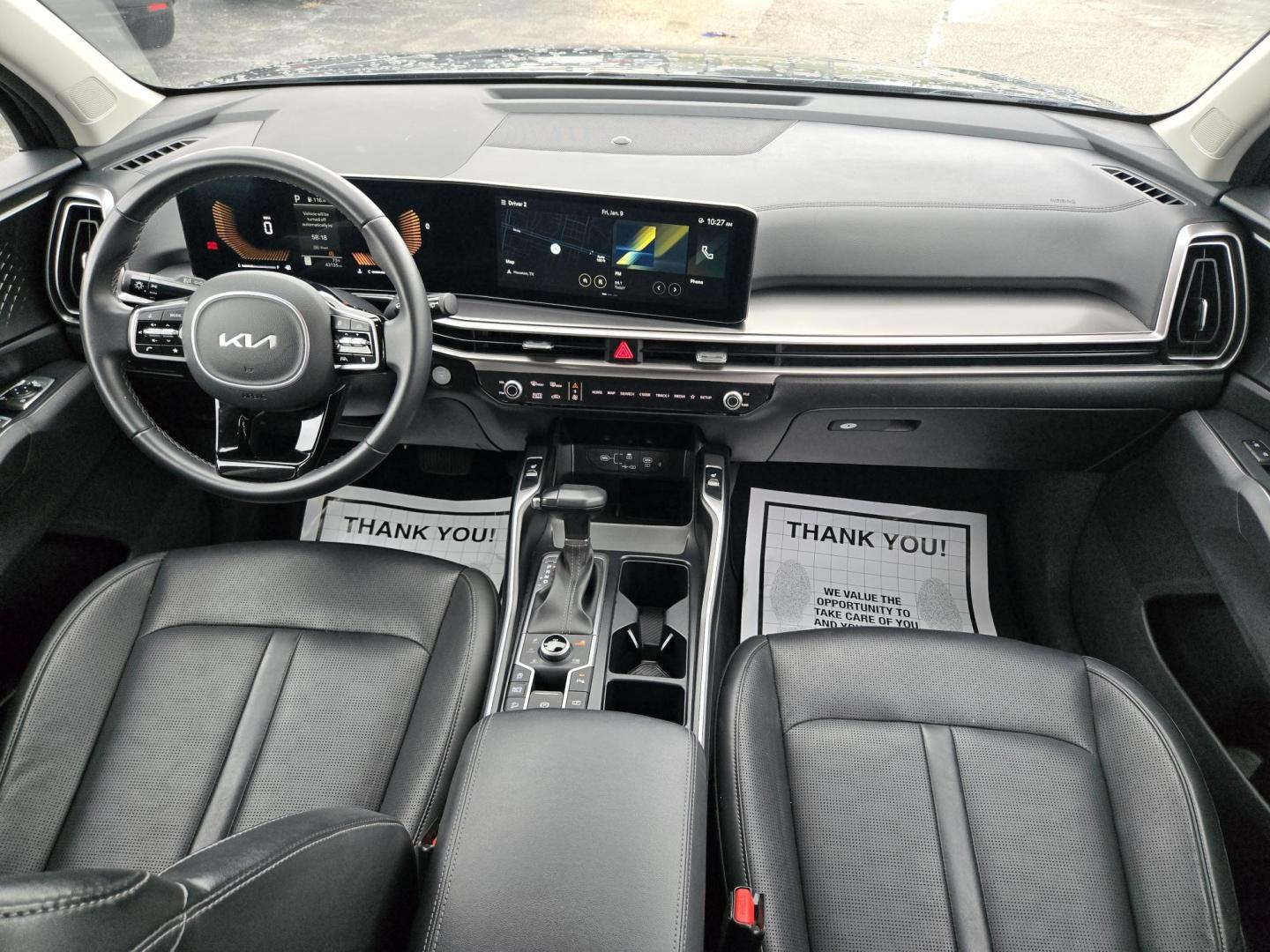 2024 Gray /Black Kia Sorento S AWD (5XYRLDJC0RG) with an 2.5L L4 DOHC 16V engine, 6A transmission, located at 1842 Wirt Road, Houston, TX, 77055, (713) 973-3903, 29.805330, -95.484787 - Photo#17