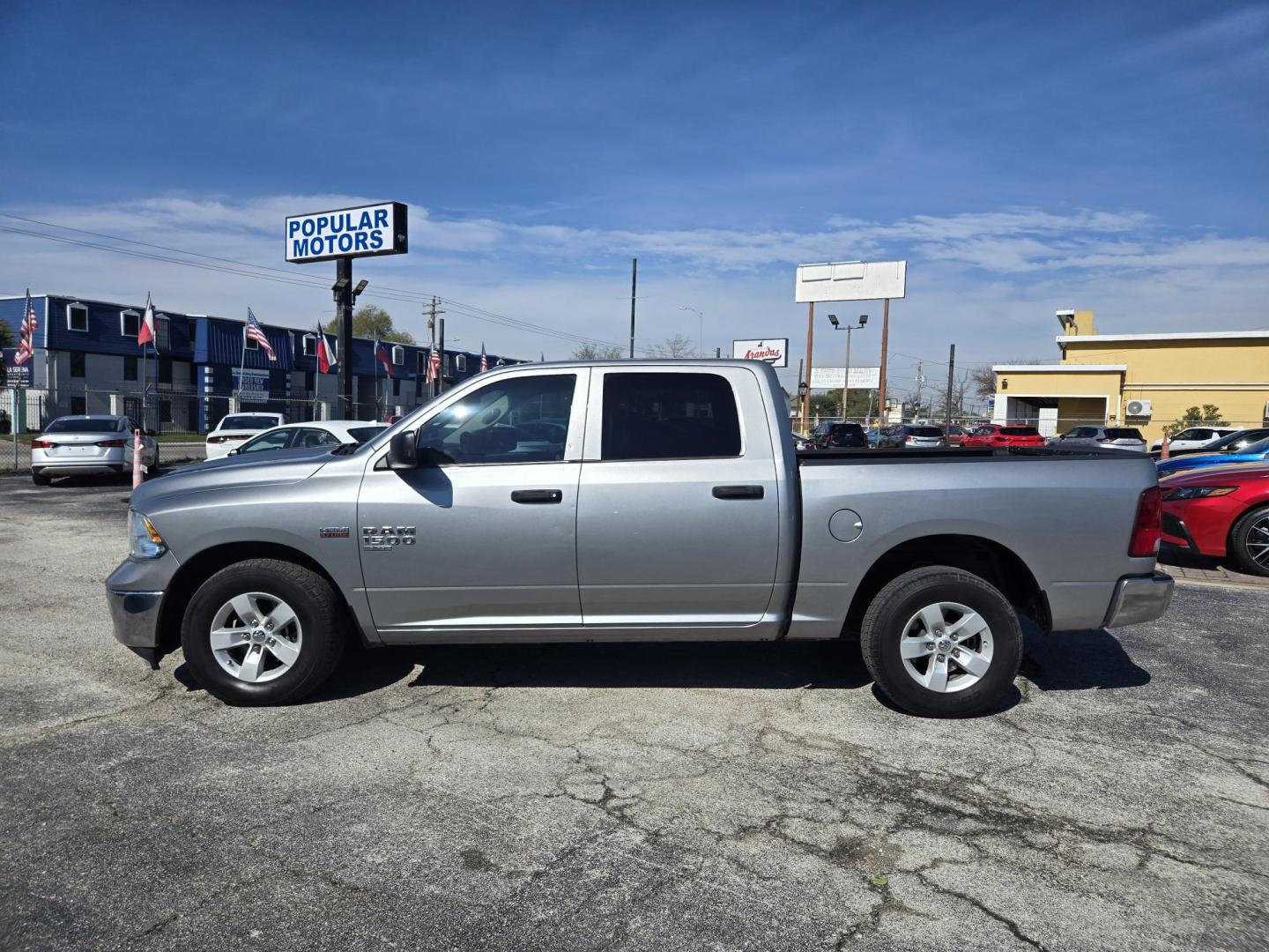 2020 Gray /GRAY RAM 1500 Classic Tradesman Crew Cab SWB 2WD (3C6RR6KT4LG) with an 5.7L V8 OHV 16V engine, 8A transmission, located at 1842 Wirt Road, Houston, TX, 77055, (713) 973-3903, 29.805330, -95.484787 - Photo#1