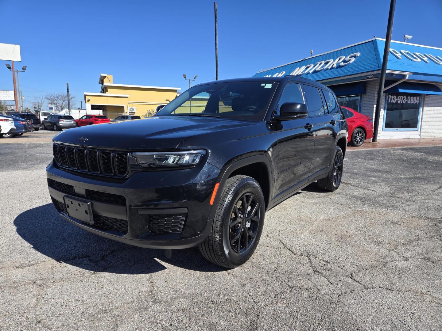2024 Black /Black Jeep Grand Cherokee L Laredo 4WD (1C4RJKAG6R8) with an 3.6L V6 DOHC 24V engine, 8A transmission, located at 1842 Wirt Road, Houston, TX, 77055, (713) 973-3903, 29.805330, -95.484787 - Photo#0
