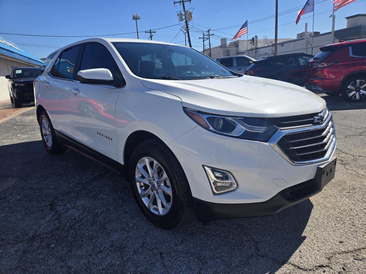 2021 White /GRAY Chevrolet Equinox LT 2WD (3GNAXKEV4MS) with an 1.5L L4 DOHC 16V TURBO engine, 6A transmission, located at 1842 Wirt Road, Houston, TX, 77055, (713) 973-3903, 29.805330, -95.484787 - Photo#6