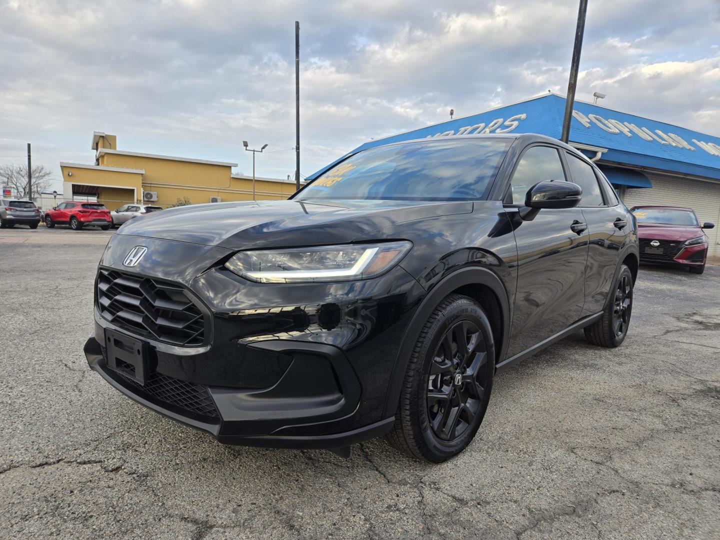 2025 Black /Black Honda HR-V Sport AWD (3CZRZ2H54SM) with an 1.8L L4 DOHC 16V engine, CVT transmission, located at 1842 Wirt Road, Houston, TX, 77055, (713) 973-3903, 29.805330, -95.484787 - Photo#0