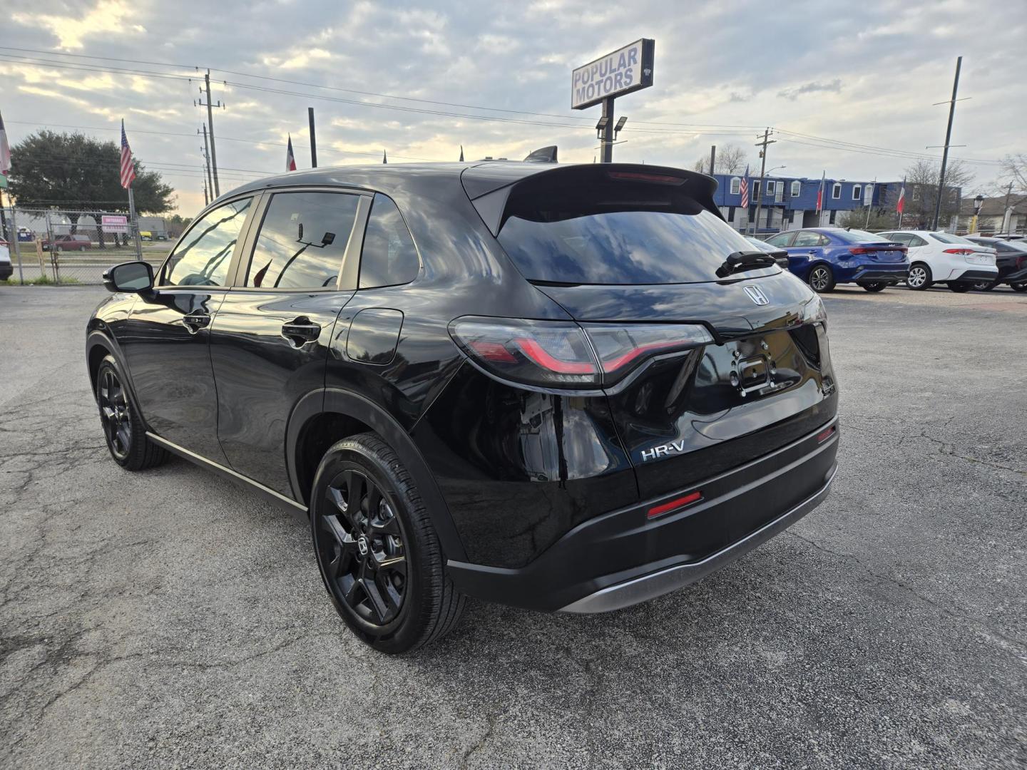 2025 Black /Black Honda HR-V Sport AWD (3CZRZ2H54SM) with an 1.8L L4 DOHC 16V engine, CVT transmission, located at 1842 Wirt Road, Houston, TX, 77055, (713) 973-3903, 29.805330, -95.484787 - Photo#2