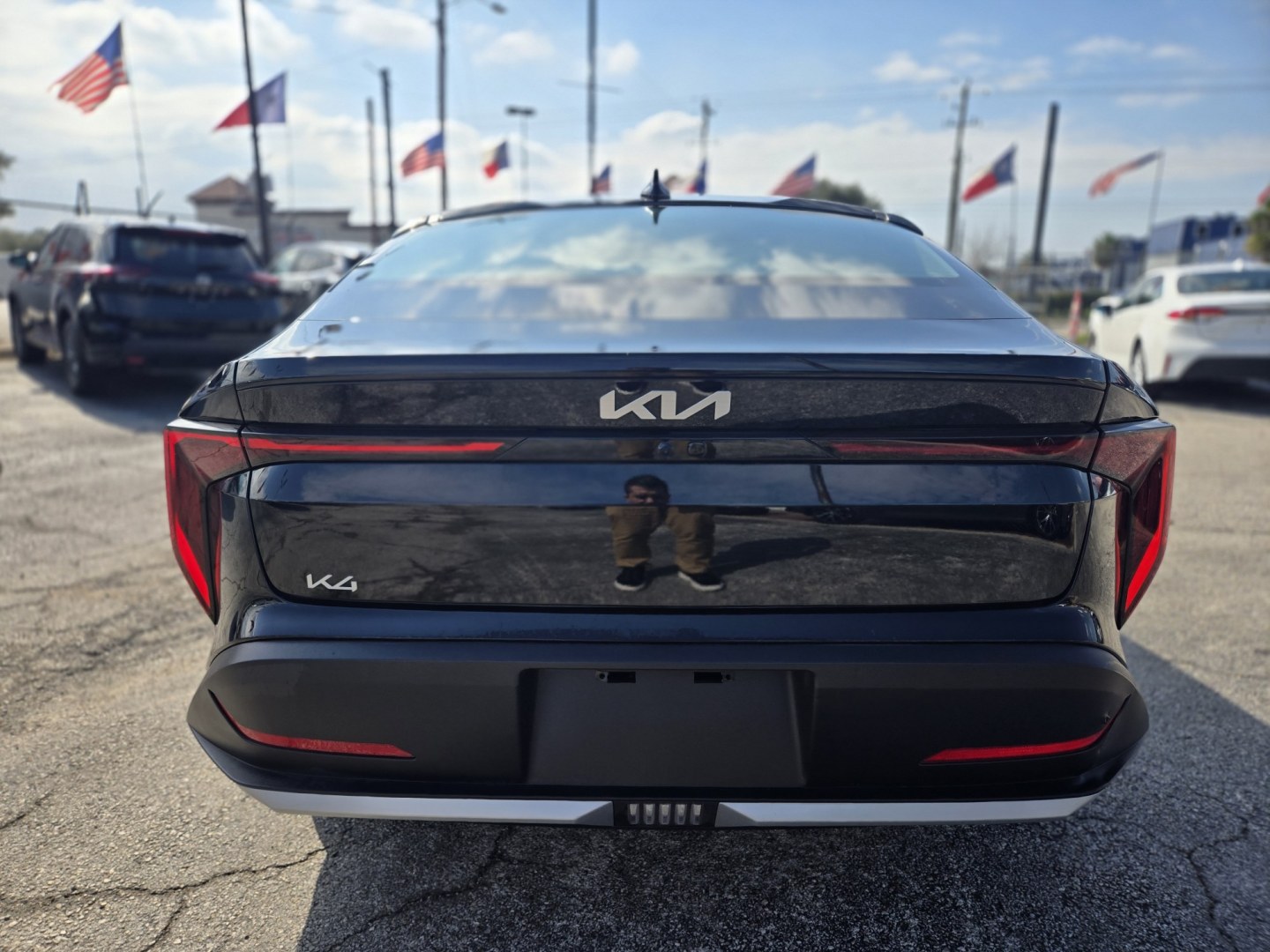 2025 Black /Black Kia K4 LX (3KPFT4DE8SE) with an 2.0L L4 DOHC 16V engine, CVT transmission, located at 1842 Wirt Road, Houston, TX, 77055, (713) 973-3903, 29.805330, -95.484787- Photo#4