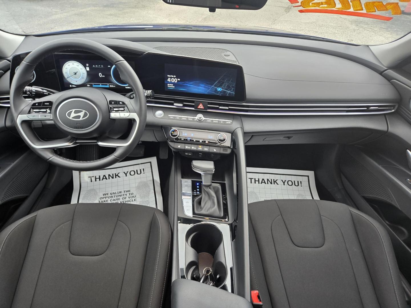 2025 BLUE /Black Hyundai Elantra SEL Convenience (KMHLS4DG1SU) with an 2.0L L4 DOHC 16V engine, 6A transmission, located at 1842 Wirt Road, Houston, TX, 77055, (713) 973-3903, 29.805330, -95.484787 - Photo#17