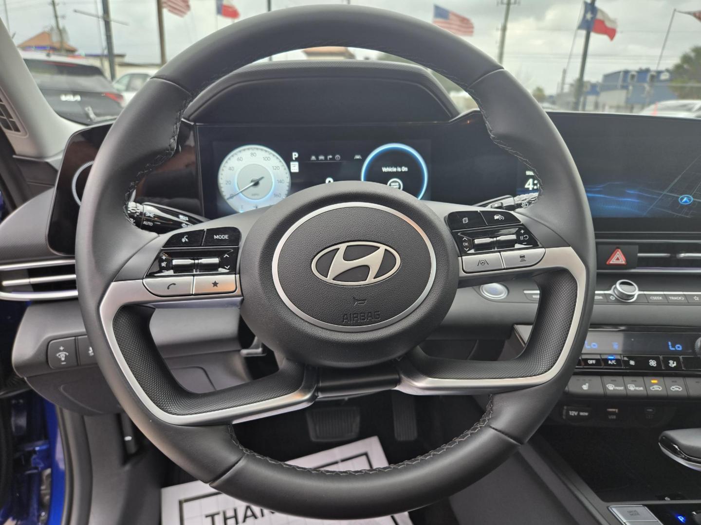 2025 BLUE /Black Hyundai Elantra SEL Convenience (KMHLS4DG1SU) with an 2.0L L4 DOHC 16V engine, 6A transmission, located at 1842 Wirt Road, Houston, TX, 77055, (713) 973-3903, 29.805330, -95.484787 - Photo#19