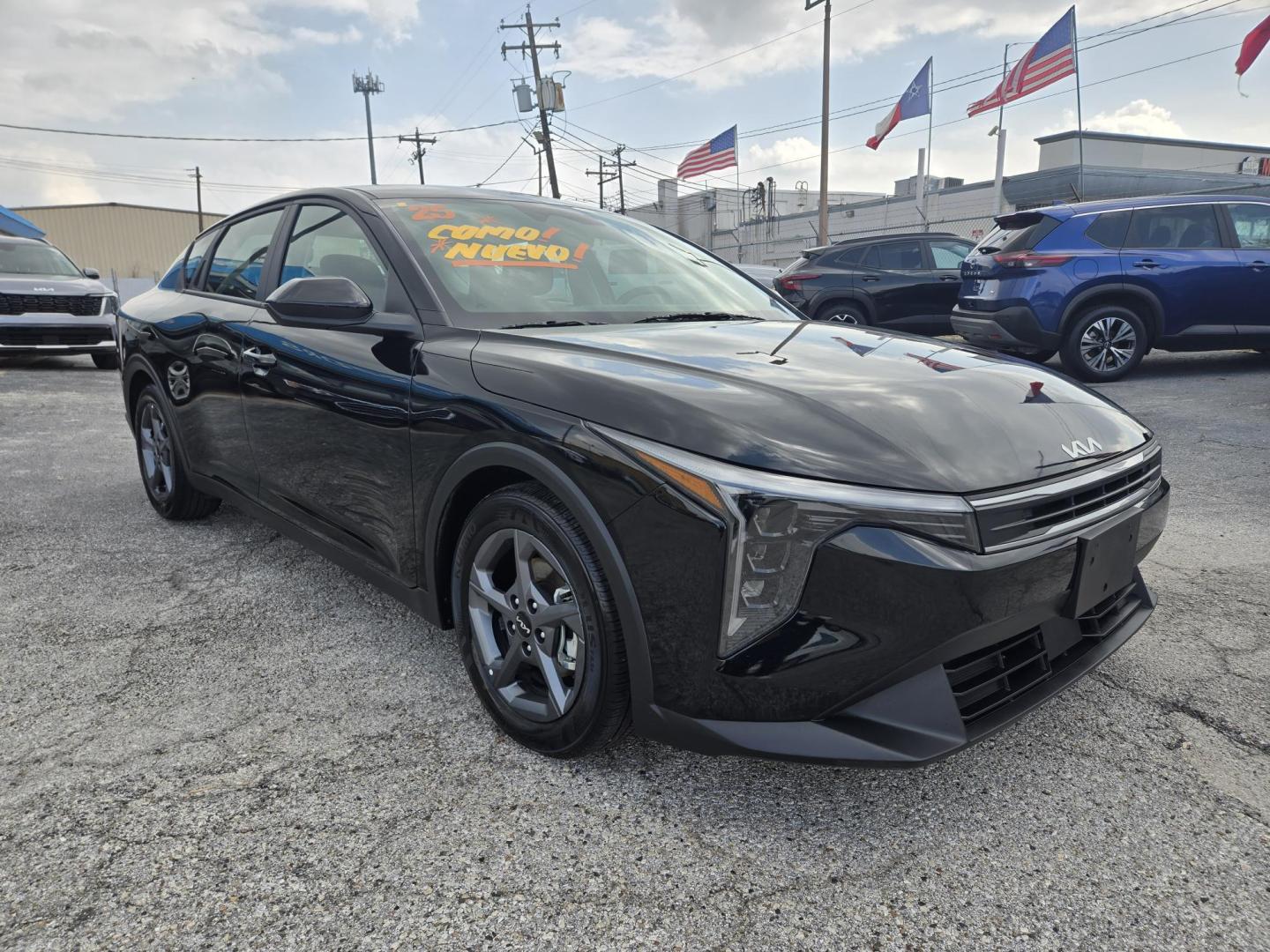 2025 Black /Gray Kia K4 LX (3KPFT4DE0SE) with an 2.0L L4 DOHC 16V engine, CVT transmission, located at 1842 Wirt Road, Houston, TX, 77055, (713) 973-3903, 29.805330, -95.484787 - Photo#6